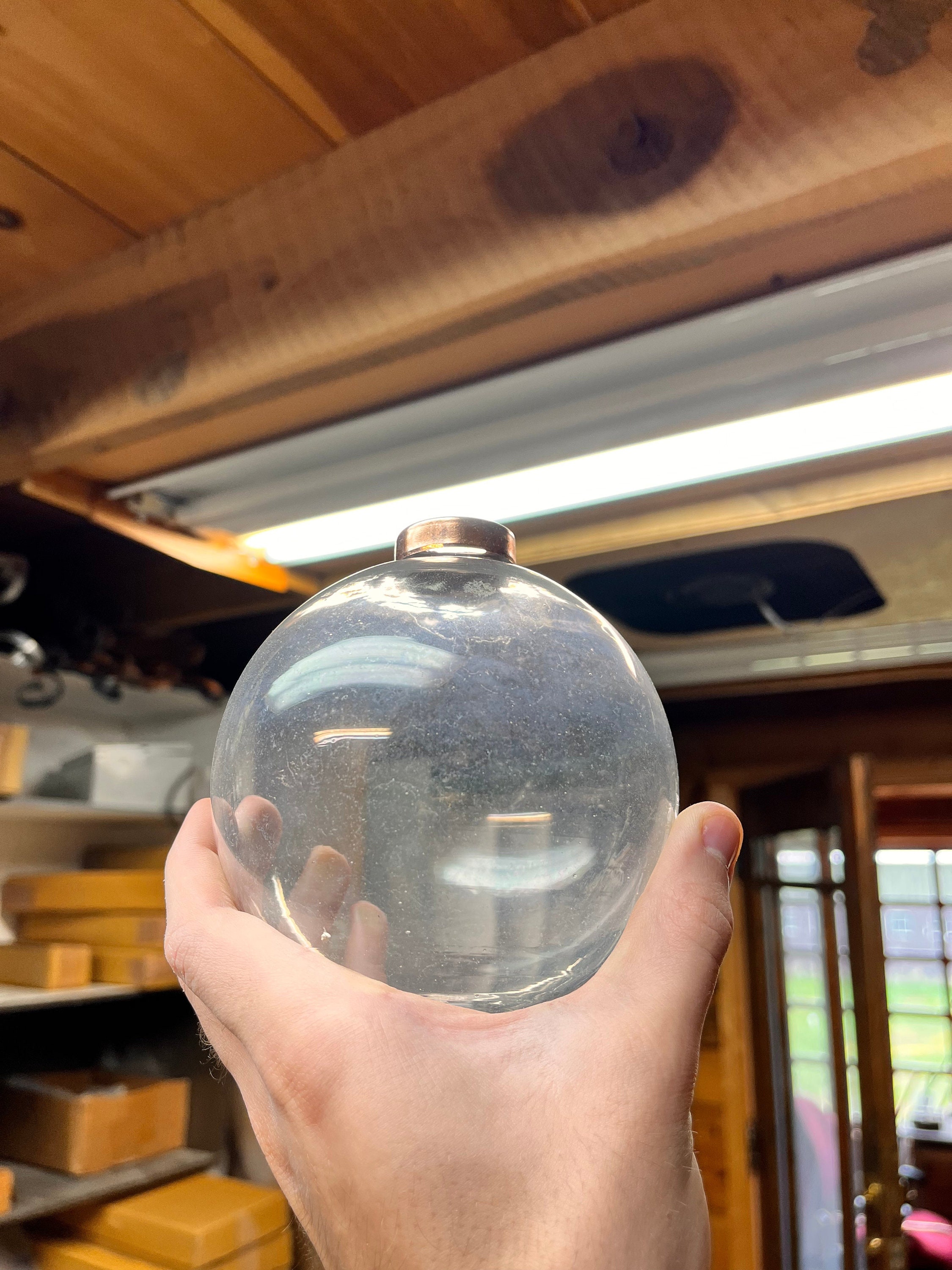 Smooth Glass Lightning Rod Balls Etsy