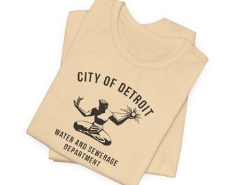 Camiseta vintage del Departamento de Agua y Alcantarillado de la Ciudad de Detroit