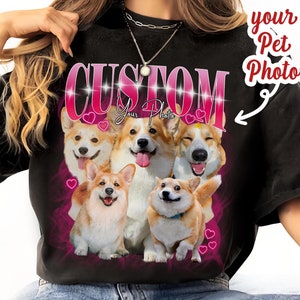 Custom Your Own Bootleg Rap Unisex T-Shirt, Personalised Rap Tee Shirt, Retro Vintage Graphic 90 Shirt, Custom Your Own Photo And Text Shirt