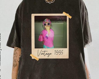 Année et photo vintage personnalisées, chemise personnalisée avec photo, cadeau 30e anniversaire personnalisé, fête d'anniversaire des 30 ans, chemise vintage Est 1995