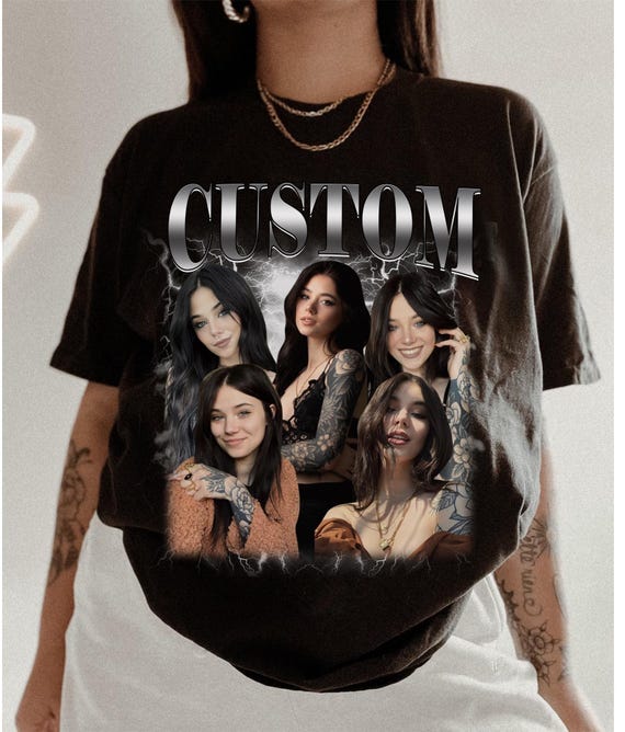 CUSTOM Girlfriends Photos Shirt, Custom Bootleg Rap Tee, Vintage