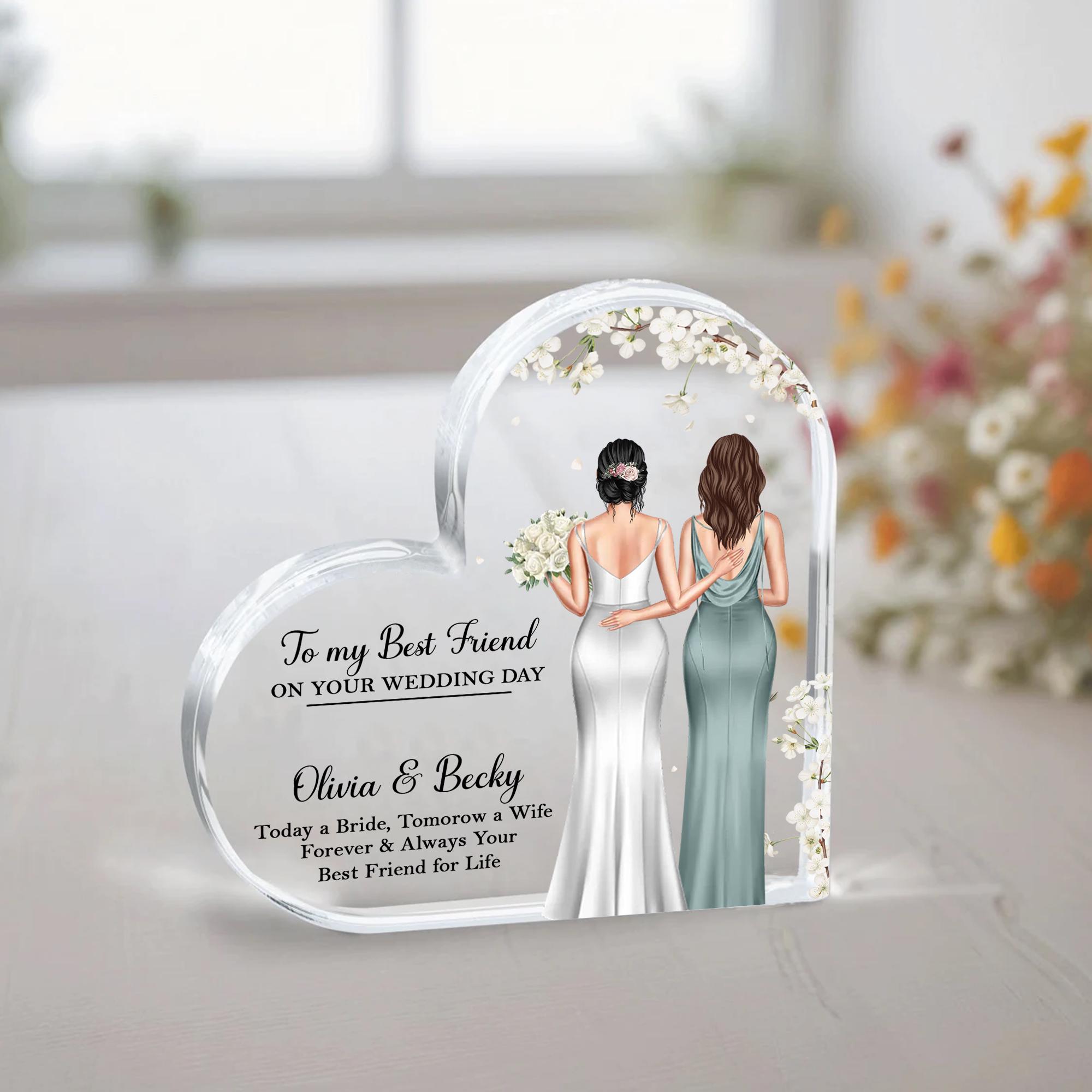 Groom Gift For Female Best Friend Wedding Gift For Bride On