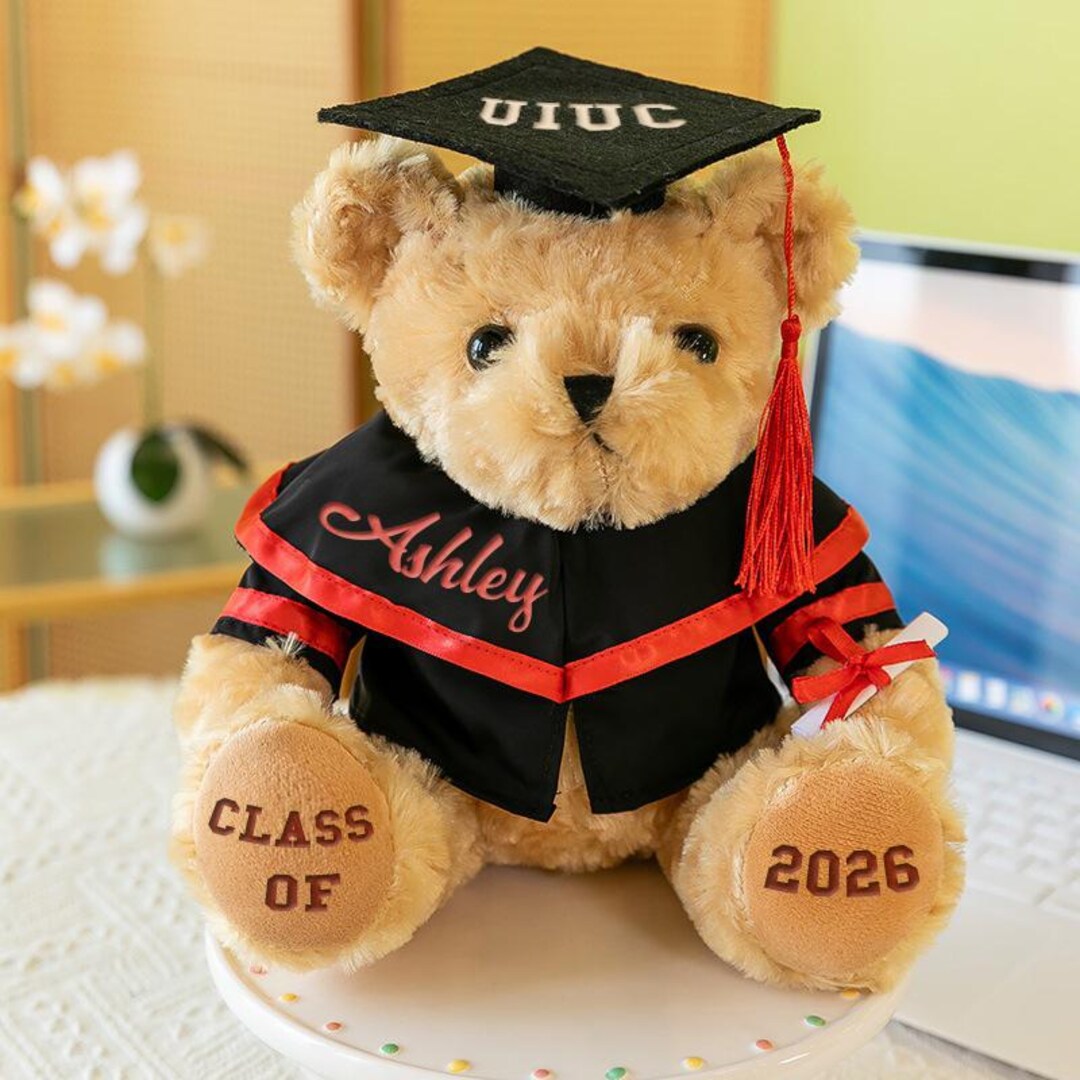 Personalised 2026 Graduation Bear, Graduation Bear With Name and Year ...