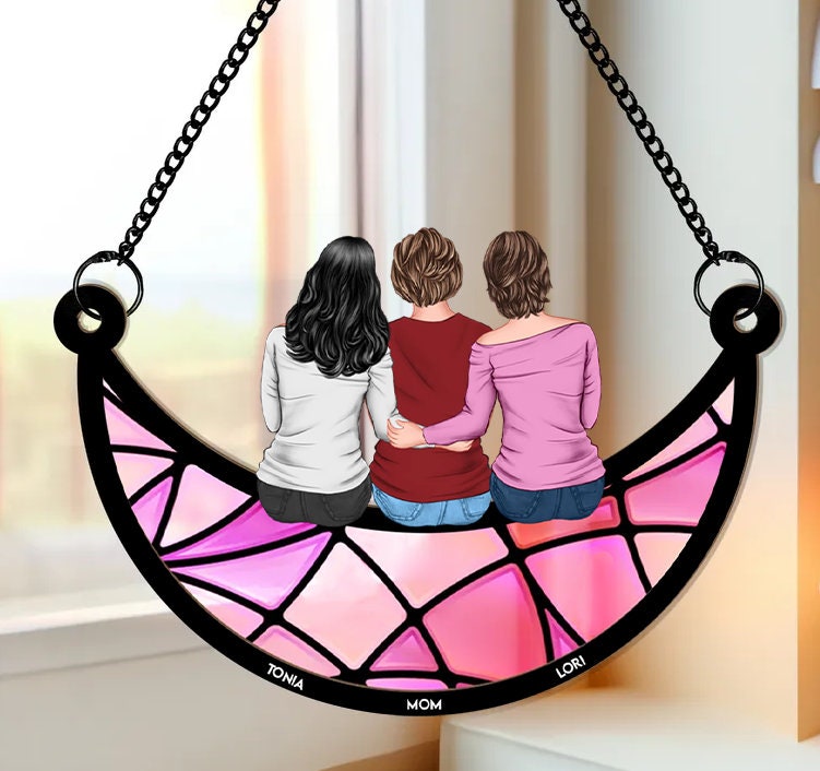 Mother and Daughter Suncatcher - Etsy UK