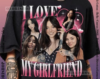Custom Girlfriend Vintage Shirt, I Love My Girlfriend Shirt, Valentines Day Gift For Boyfriend, Funny Valentines Day Gift, Anniversary Gift