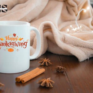 Happy Thanks Giving Mug, Fall Mug, Autumn Mug, Sweater Weather, Thanks Giving, Gift Idea Mug