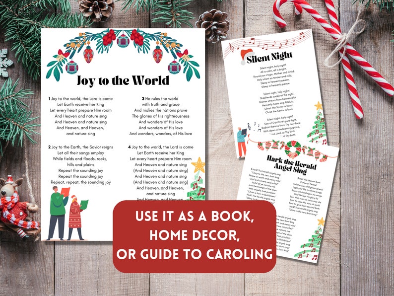 Christmas Carols Printable, Popular Christmas Songs Lyrics and Carols ...