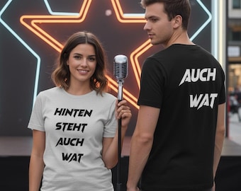 Unisex T-Shirt 'Back Stands Also Wat' | Printed on front and back
