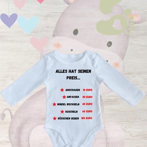 Baby Body Everything has its price, gift idea birth, baby romper, newborn body, gift for birth, baby body with saying, body gift