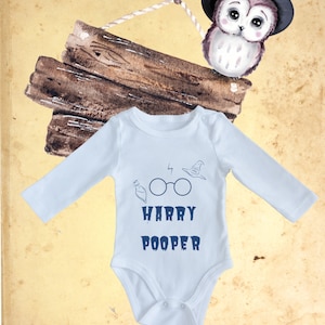Baby Body Harry Pooper Personalizable...Baby Body Gift Idea, Baby Body Newborn, Body for Babies, Baby Body with Saying, Funny Saying