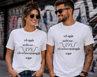 T-shirt met de tekst "I couldn't care less", grappig "Whatever"-shirt, sarcastisch T-shirt, humoristisch cadeau, T-shirt met kantoorhumor, grappig shirt voor dames en heren