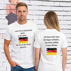 Heinrich Heine T-Shirt, Literatur Shirt Deutsch, Wenn ich an Deutschland denke, Geschenk für Leser, Poesie Shirt Unisex