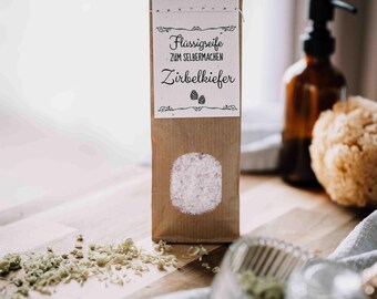 Flüssigseife zum Selbermachen | Zirbelkiefer  100 % handgemacht im Bayerischen Wald