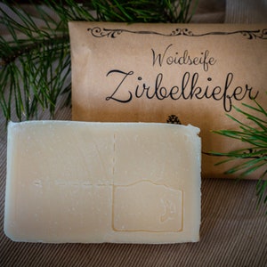 Zirbelkiefer Naturseife vegan, gesund, mit extra Pflege, 100 % handgemacht im Bayerischen Wald Bild 1