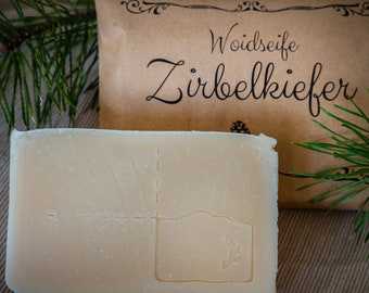 Stone pine natural soap | vegan, healthy, with extra care, 100% handmade in the Bavarian Forest