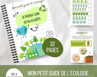 BUSY BOOK - Activity booklet - Ecology explained to children - Quiet Book - Montessori activity sheets - Kindergarten