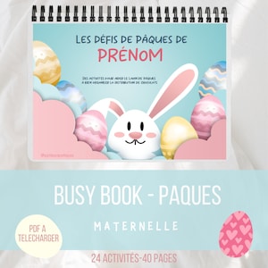 BUSY BOOK - Pascua - nivel jardín de infantes / Quiet Book / Libro de actividades / PDF para descargar / cuaderno para plastificar