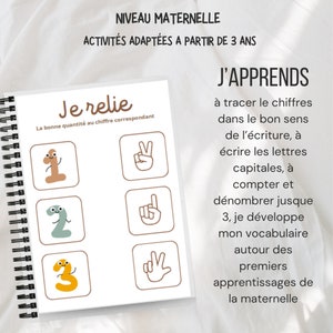 BUSY BOOK GRAPHISME Mon premier cahier d'activités Niveau maternelle / Cahier Montessori / Fiches à télécharger / Quiet book image 3