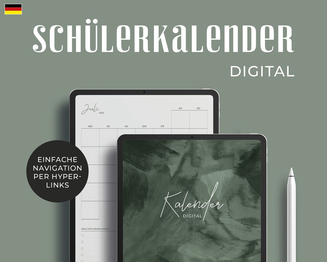Digital School Calendar 23/24 - Etsy