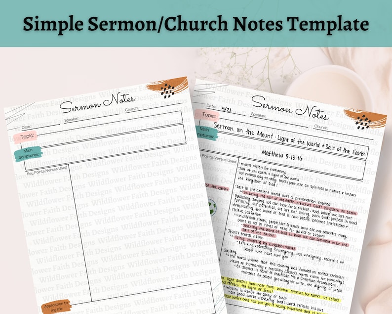 Sermon Notes Template Printable/goodnotes, Digital Sermon Notes, Church Sermon Notes Template Printable/goodnotes, Digital Sermon Notes, Church