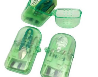 Travel Sewing Kit with Needles & Thread, Portable DIY Embroidery | Hand Sewing Repair Kit for Craft, Mending | Emergency Repairs