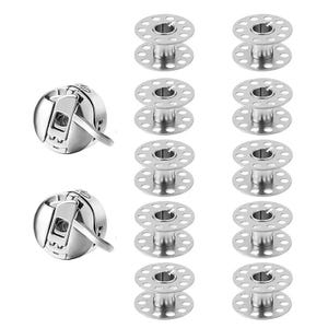 Spoelhuis met metalen spoeltjes voor Brother Singer Vervangende onderdelen voor naaimachines Naaiaccessoireset