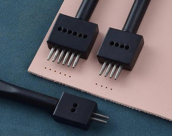 Leather Hole Punch Set: 3PCS Round Die Tools for DIY Crafting Wallets, Belts