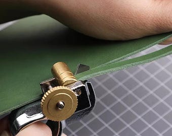 Adjustable Leather Strip Cutter, Ring Hand Tool for Belts, Watch Bands, Leathercraft