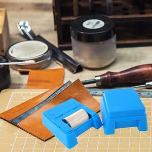 Leather Edge Paint Roller, Non Stick Leather Painting Box, Edge Paint Applicator Tool for Leathercraft