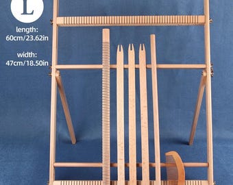 Kit de telar de madera, bastidor para hacer tapices y alfombras, herramienta para principiantes en manualidades.