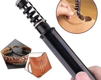 Adjustable Leather Strip Cutter Tool with 3 Blades for DIY Crafting