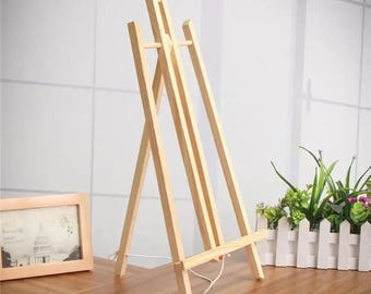 Foldable Wooden Tabletop Easel 30cm 40cm 50cm, Adjustable Portable Painting Easel Stand for Canvas, Art Display & DIY Crafts