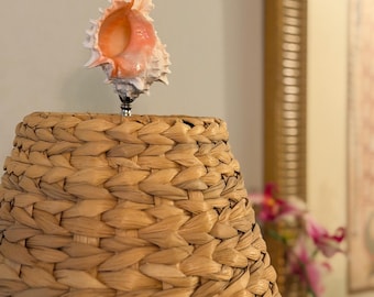Coastal Seashell Lamp Finial |  Vintage Inspired Decor
