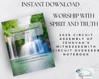 Worship with Spirit and Truth 2026 Circuit Assembly Notebook Jehovah's Witness JW Circuit Assembly notes