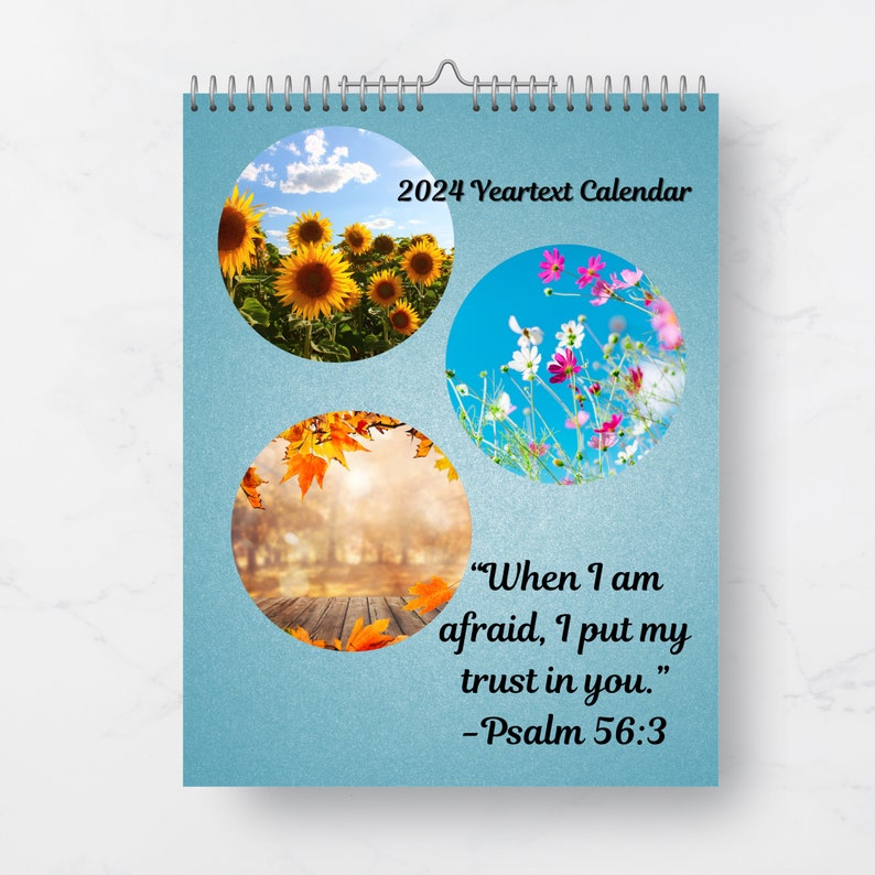 Jehovah's Witness Year Text Wall Calendar With Nature Scenes and the
