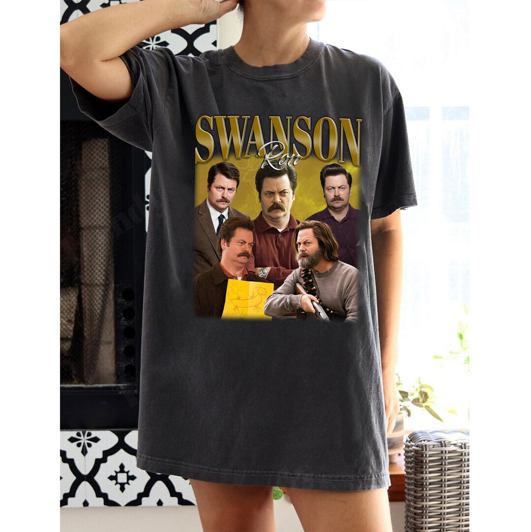 Ron Swanson Tshirt Ron Swanson Shirt Ron Swanson Vintage Etsy