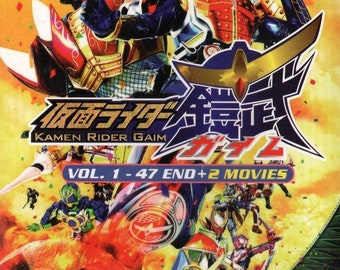 DVD Masked Kamen Rider Gaim (Volume 1-47End + 2 Movies) English Subtitle~ Dvd Complete Box Set ~ Free DHL Express