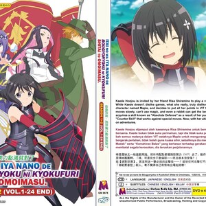 Dvd Anime Bofuri I Don't Wanna Get Hurt, So I'll Max Out My Defence Seizoen 1+2 (einde: 24) Engels nagesynchroniseerd en alle regio's~ Gratis DHL Express