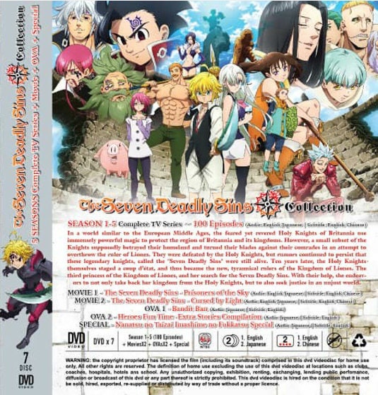 ANIME DVD~ENGLISH DUBBED~Nanatsu No Taizai The Movie 1+2~English sub+FREE  GIFT