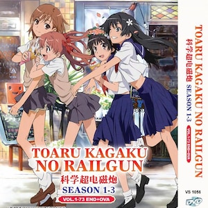 Dvd anime Toaru Kagaku no Railgun volledige serie seizoen 1+2+3 (1-73 + OVA) Engels nagesynchroniseerd en alle regio-complete boxset ~ Gratis DHL Express