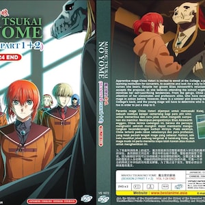 Dvd: anime ~ Engels nagesynchroniseerd ~ Mahou Tsukai No Yome Seizoen 2 delen 1 + 2 (1-24 einde) Alle regio's ~ Gratis DHL Express