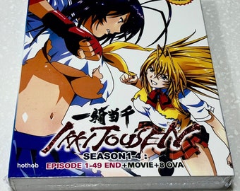 Uncut Version Ikki Tousen Season 1-4 Vol 1-49 End + Movie + 8 Ova English Subtitle All Region~ Dvd Complete Box Set ~ Free DHL Express