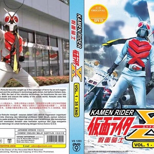 Dvd Anime Masked Kamen Rider X Vol.1-35 End (1974 Film) Engelse ondertiteling (hele regio) ~ Gratis DHL Express