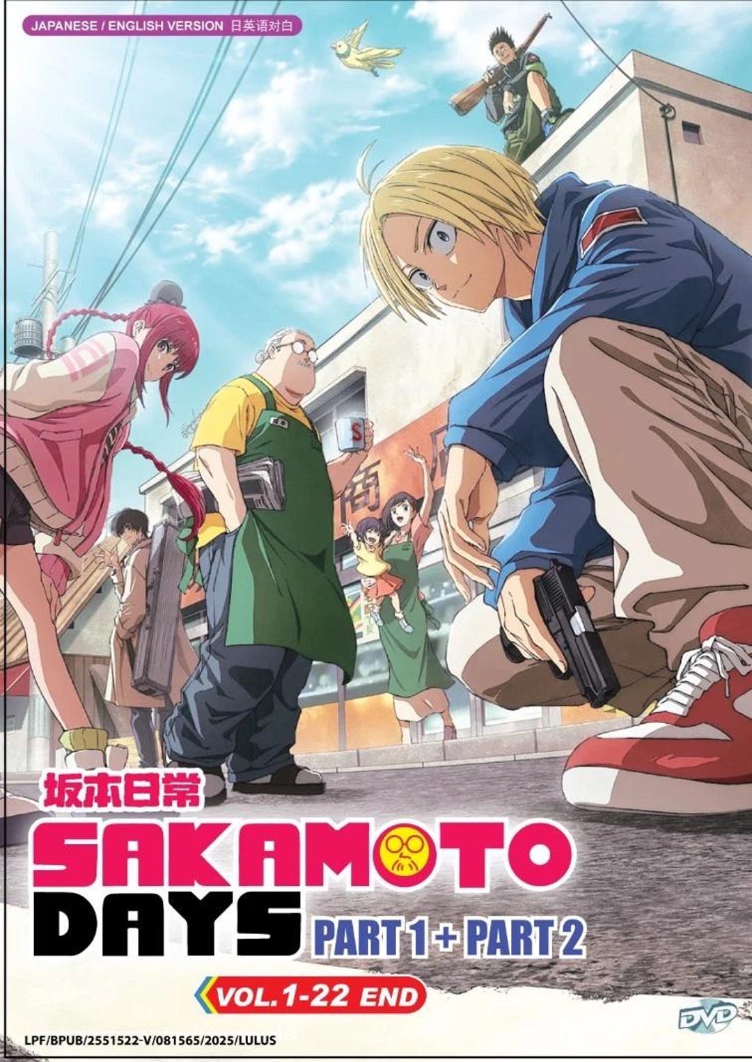 Anime DVD Sakamoto Days Part 1+2(volume 122end) Complete Tv Series