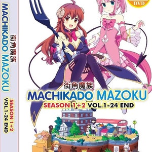 Machikado Mazoku Seizoen 1+2 Volume 1-24 Einde Engels Dubbed~ Anime DVD Complete Box Set ~ Gratis DHL Express