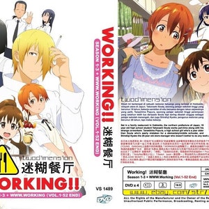 DVD-anime ~ werkt!! Seizoen 1-3+WWW.Working(1-52End)Engels ondertiteld & Alle regio's~ Gratis DHL Express