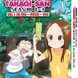 DVD Anime Teasing Master Takagi-San Seizoen 1+2+3 (1-36 einde + film + OVA) Engels nagesynchroniseerd en regio: gratis DHL Express
