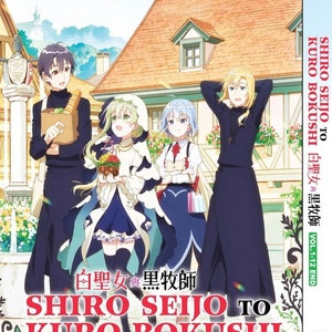 DVD Anime Shiro Seijo naar Kuro Bokushi-serie (1-12 einde) Engels nagesynchroniseerd en alle regio's ~ DVD Anime complete boxset ~ Gratis DHL Express