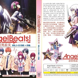 DVD anime complete tv-serie Angel Beats! (Volume 1-13Einde + OVA) Engelse audio Nagesynchroniseerde regio Alle ~ Complete boxset ~ Gratis DHL Express