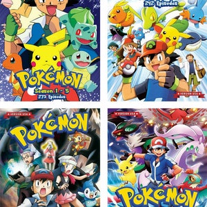 Pokemon Serie Seizoen 1-20 Volume 1-978 Einde (USA Versie) Met Engels Nagesynchroniseerde Anime DVD Complete Box Set ~ Gratis DHL Express